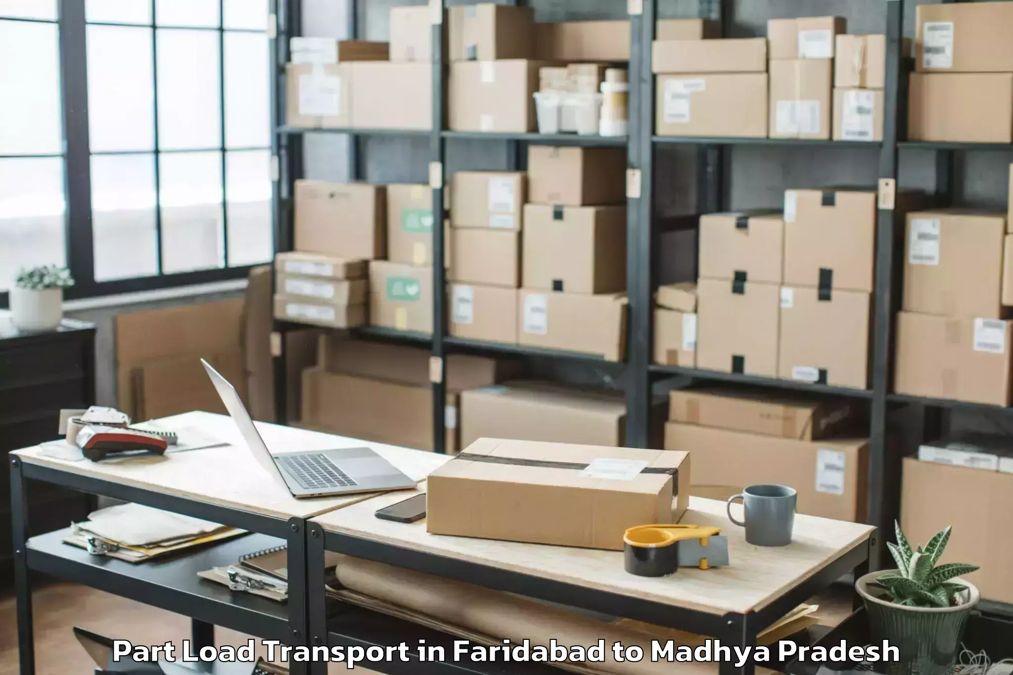 Expert Faridabad to Hatod Part Load Transport